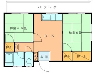 清漁荘 A棟の物件間取画像